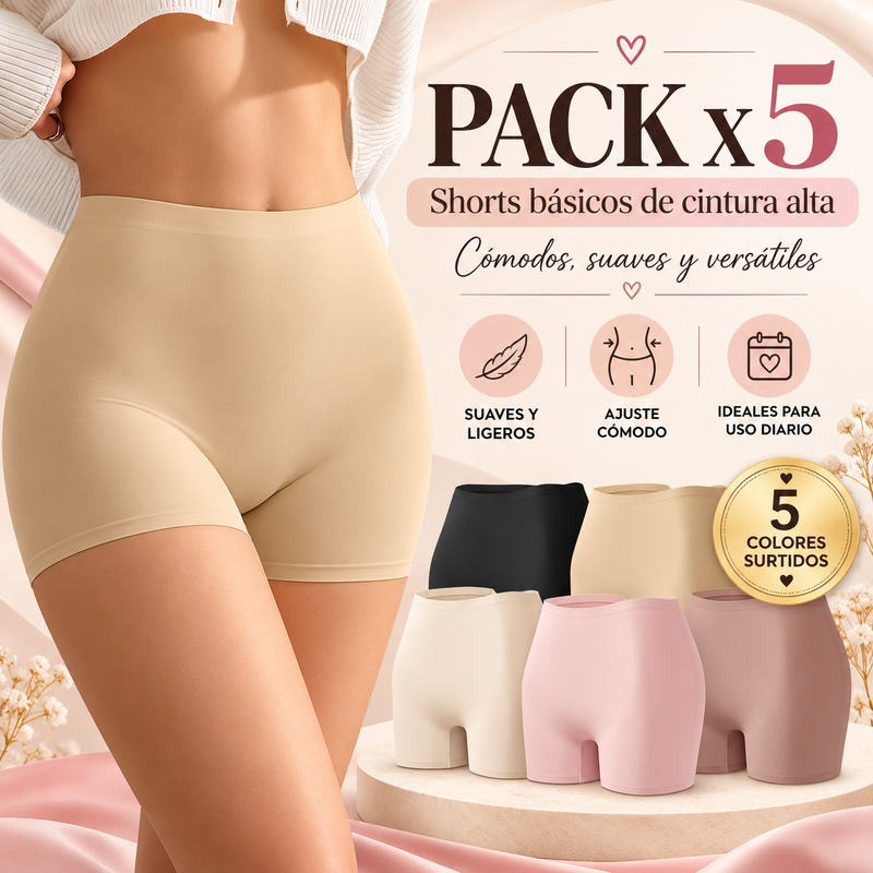 Shorts Antiroces Invisibles Pack de 5