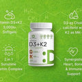 Vitamina D3 + K2 - Huesos Fuertes y libres de Osteoporosis