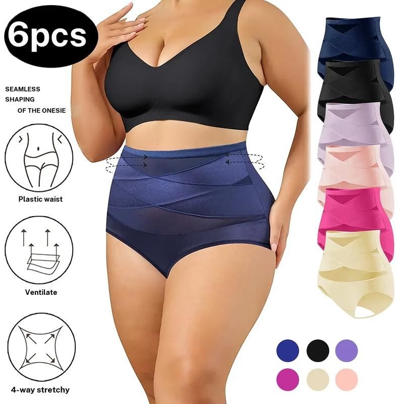 PACK X 6 UND PANTY MOLDEADOR CINTURA ALTA